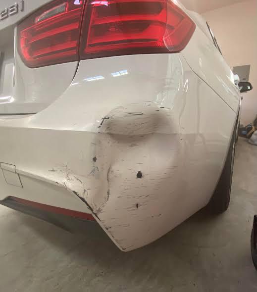 Bumper Repair before